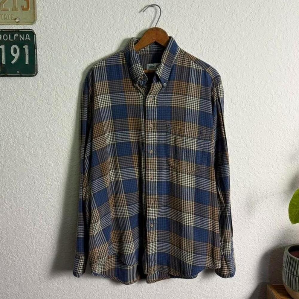 Vintage 90s Robert Alan Plaid Men's L Flannel Outdoor